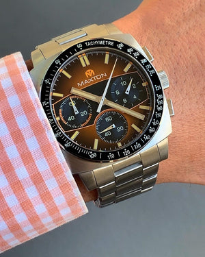 Maxton V2 Men's Watch - Burnt Orange Dial