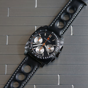 Maxton Men's Watch - Black Dial - PVD Black Case Watch - McDowell Time Auto-Quartz Kinetic Movement YT57