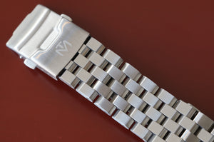 Tidewater Men's Watch - White Dial - Brushed Stainless Watch - McDowell Time Auto-Quartz Kinetic Movement YT57