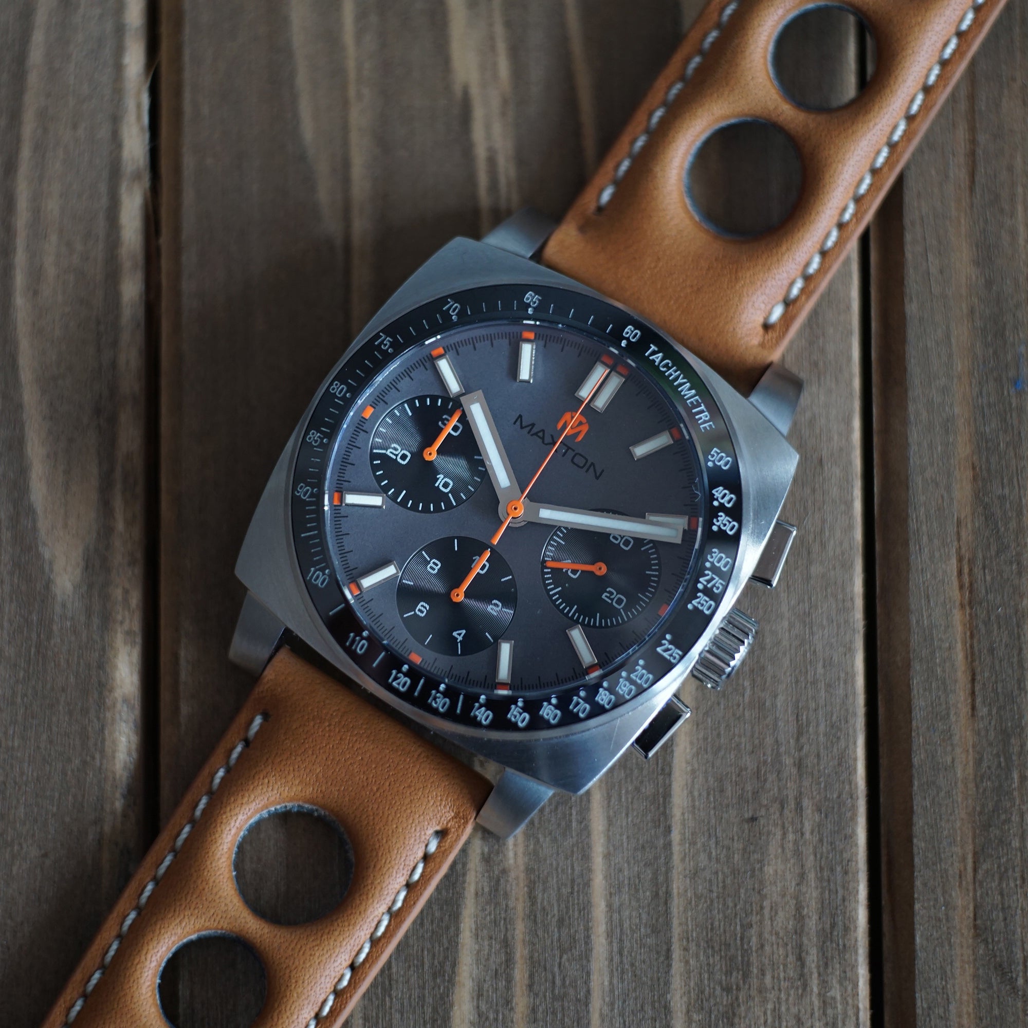 Maxton Men's Watch - Grey Dial - Stainless Steel Case Watch - McDowell Time Auto-Quartz Kinetic Movement YT57