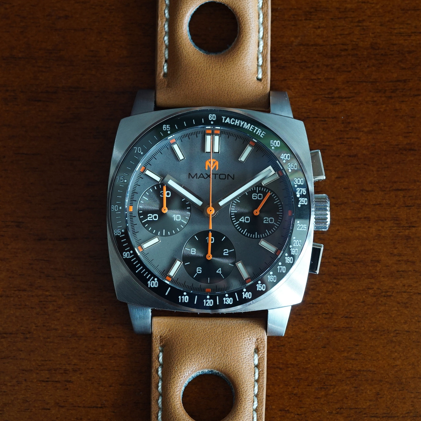 Maxton Men's Watch - Grey Dial - Stainless Steel Case Watch - McDowell Time Auto-Quartz Kinetic Movement YT57