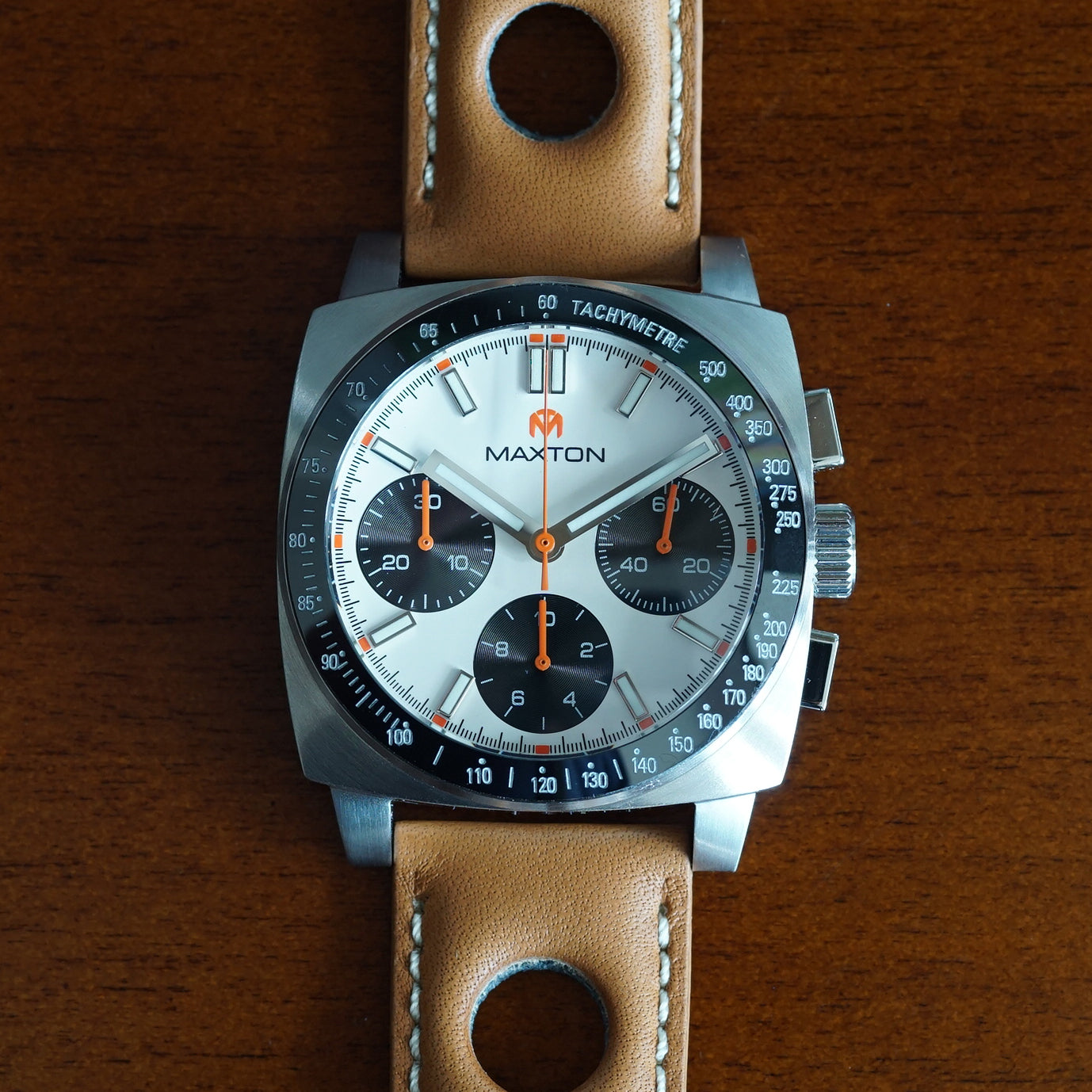 Maxton Men's Watch - White Dial - Stainless Steel Case Watch - McDowell Time Auto-Quartz Kinetic Movement YT57